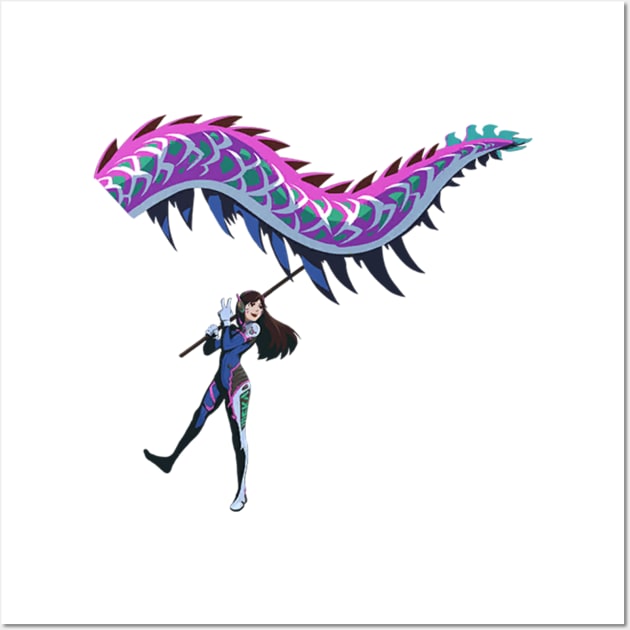 D.va Dragon Dance Wall Art by Genessis